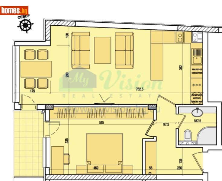 Двустаен, 81m² - Кв. Кръстова Вада, София - Апартамент за продажба - Myvision Real Estate - 118494395