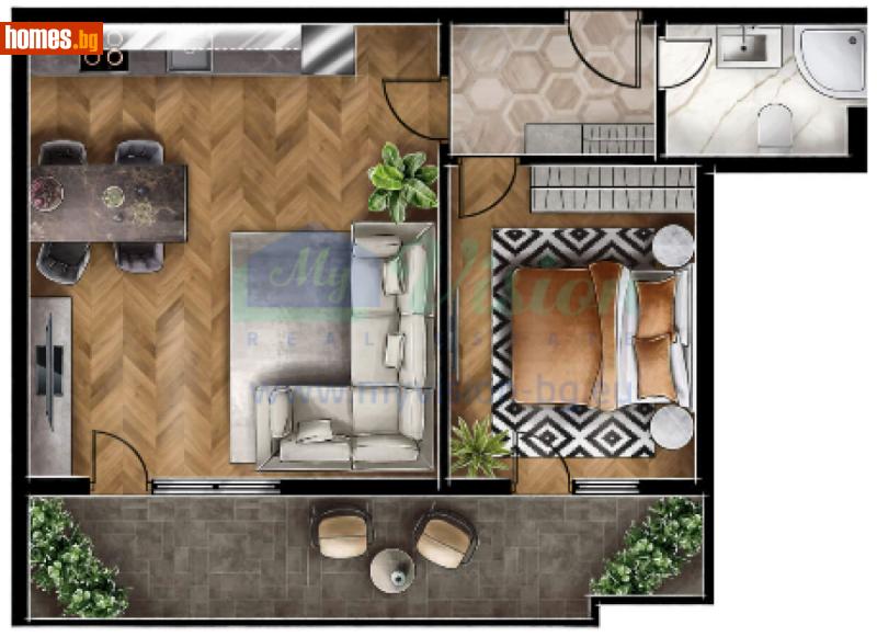 Двустаен, 78m² - Жк. Люлин 5, София - Апартамент за продажба - Myvision Real Estate - 118494415