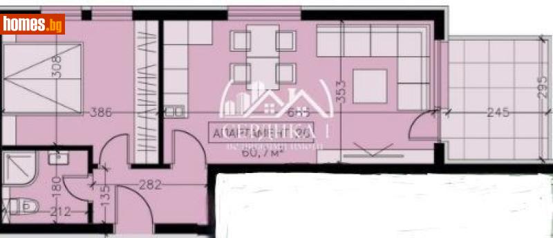 Двустаен, 73m² - Кв. Манастирски Ливади, София - Апартамент за продажба - СЕРДИКА 1 НЕДВИЖИМИ ИМОТИ ЕООД - 118498581