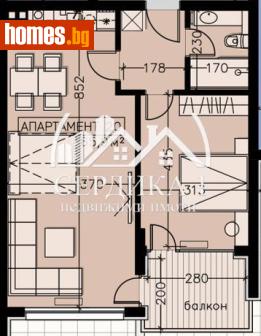 Тристаен, 92m² - Апартамент за продажба - 118498587
