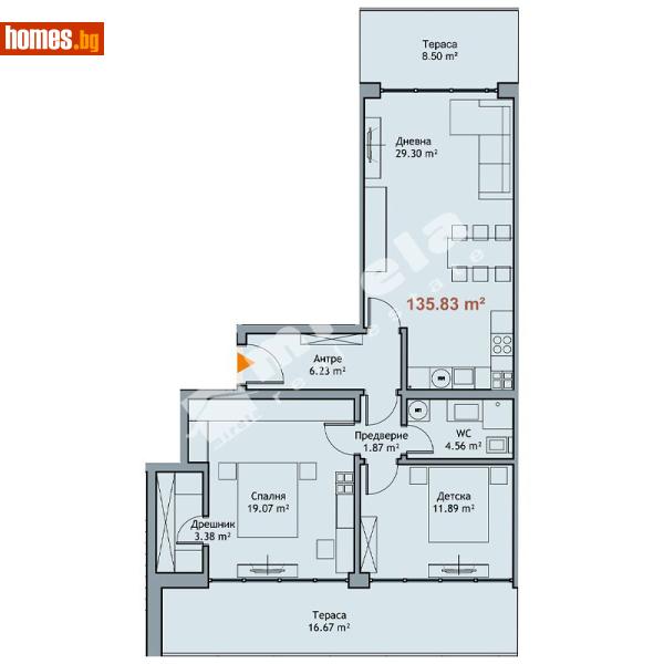 Тристаен, 136m² - М-т Ален Мак, Варна - Апартамент за продажба - МИРЕЛА - 118504914