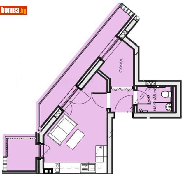 Едностаен, 50m² - Жк. Люлин 6, София - Апартамент за продажба - Титан Пропъртис  - 118514247