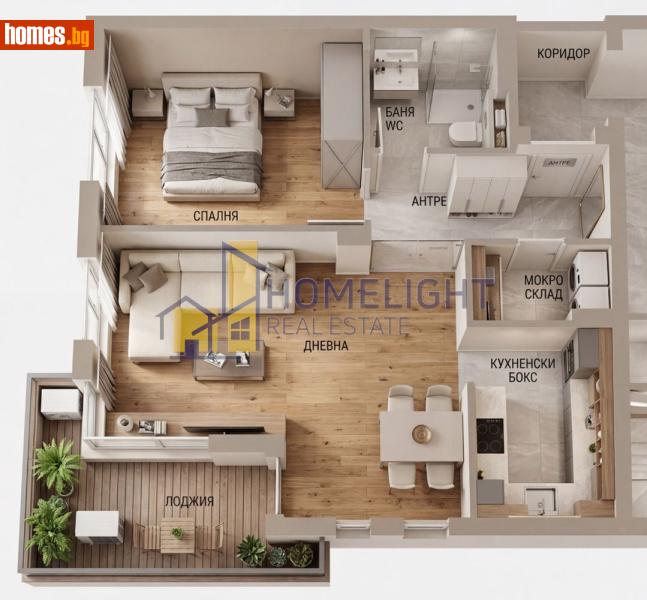 Двустаен, 82m² - Жк. Младост 4, София - Апартамент за продажба - ХОУМ ЛАЙТ  - 118526846