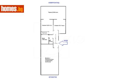 Тристаен, 98m² - Апартамент за продажба - 118527276
