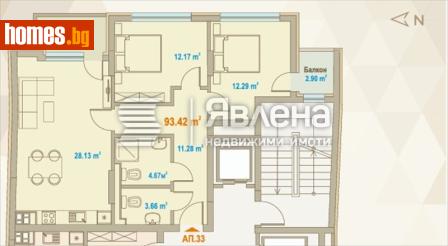 Тристаен, 129m² - Апартамент за продажба - 118530451