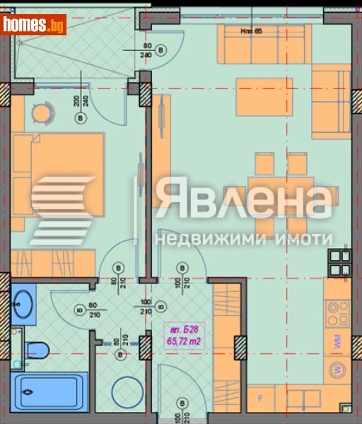 Двустаен, 75m² - Кв. Манастирски Ливади, София - Апартамент за продажба - ЯВЛЕНА - 118531399