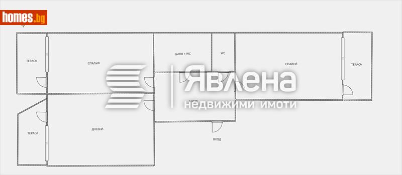 Тристаен, 109m² -  Център, София - Апартамент за продажба - ЯВЛЕНА - 118532235