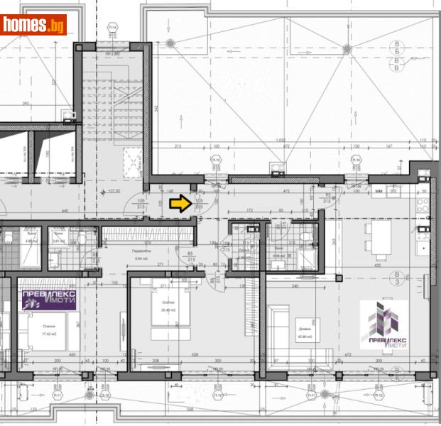 Тристаен, 156m² - Кв. Кършияка, Пловдив - Апартамент за продажба - Превилекс имоти ЕООД - 118538481