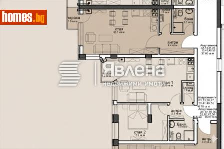 Тристаен, 105m² - Апартамент за продажба - 118552369