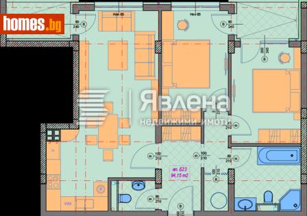 Тристаен, 107m² - Апартамент за продажба - 118553419