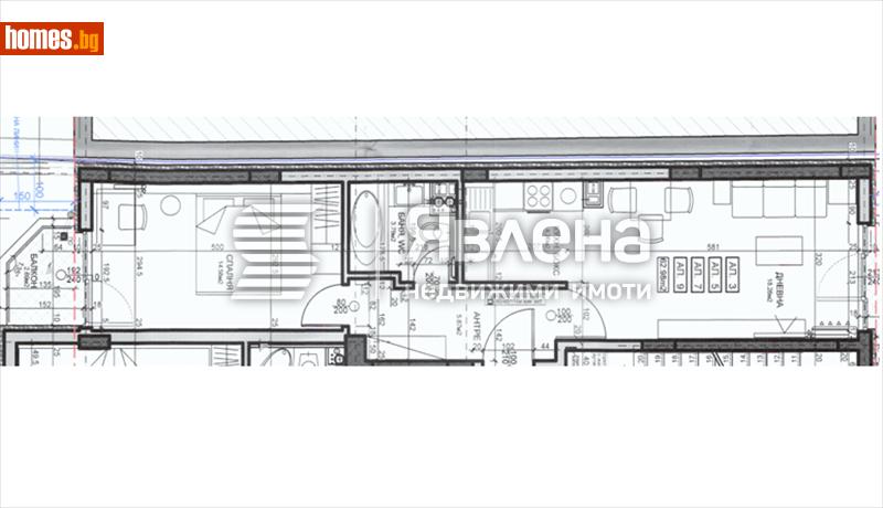 Двустаен, 92m² -  Център, София - Апартамент за продажба - ЯВЛЕНА - 118554535