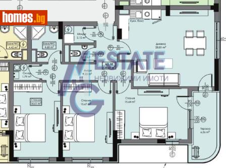 Тристаен, 144m² - Апартамент за продажба - 118559514