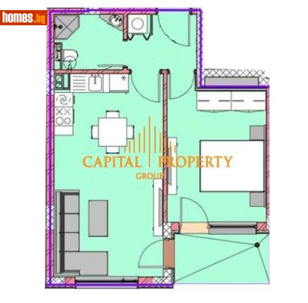 Двустаен, 62m² - Кв. Владиславово, Варна - Апартамент за продажба - Капитал Пропърти Груп - 118564736