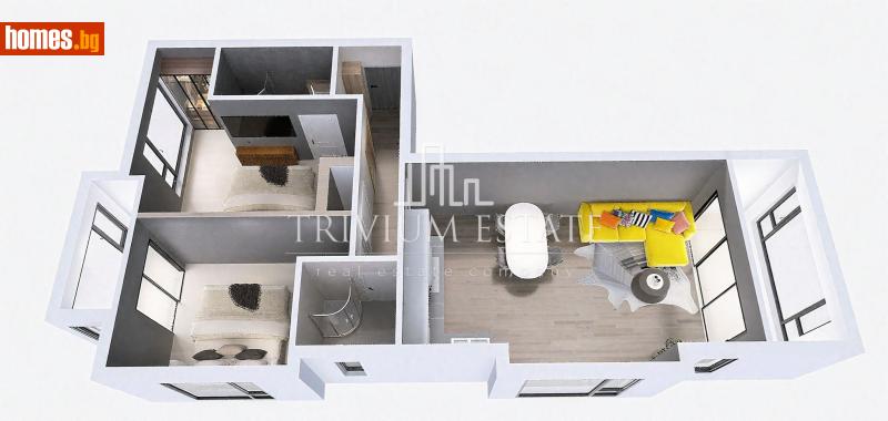 Тристаен, 96m² - Жк. Христо Смирненски, Пловдив - Апартамент за продажба - Тrivium Estate - 118568859
