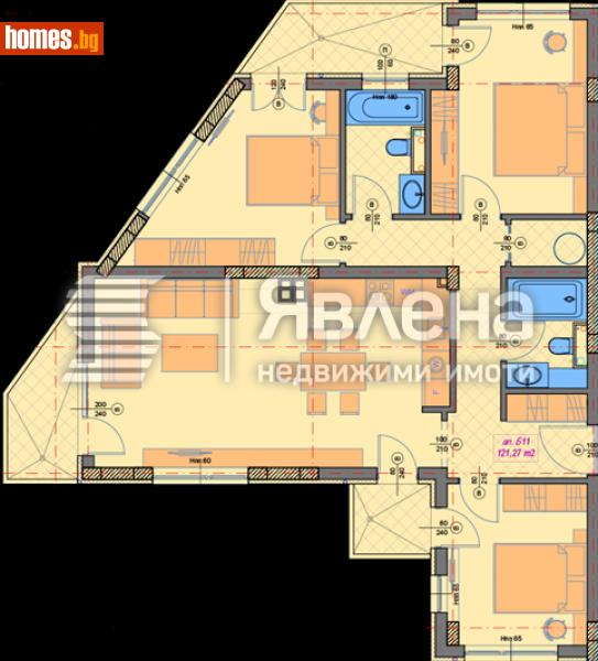 Четиристаен, 138m² - Кв. Манастирски Ливади, София - Апартамент за продажба - ЯВЛЕНА - 118571281