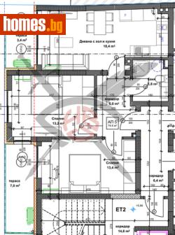 Тристаен, 91m² - Апартамент за продажба - 118577438