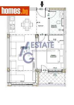 Двустаен, 64m² - Апартамент за продажба - 118613068