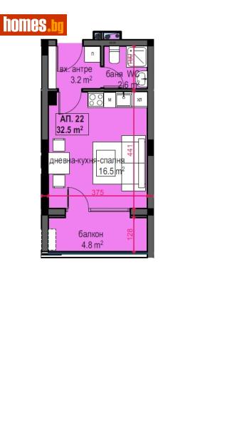 Едностаен, 43m² - Гр.Приморско, Бургас - Апартамент за продажба - ЕМ ДЖИ ЕСТЕЙТ - 118613073