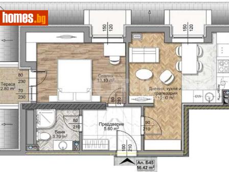 Двустаен, 67m² - Апартамент за продажба - 118629665
