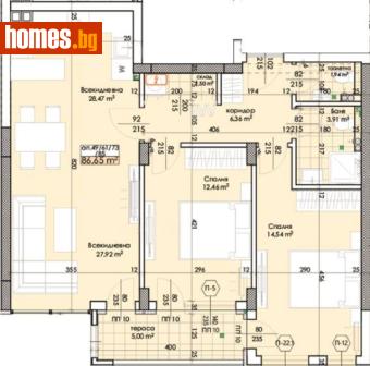Тристаен, 102m² - Апартамент за продажба - 118638799