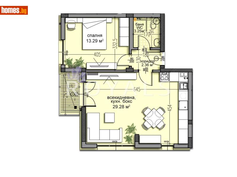 Двустаен, 83m² - Жк. Изгрев, Варна - Апартамент за продажба - РОЯЛС - 118647786