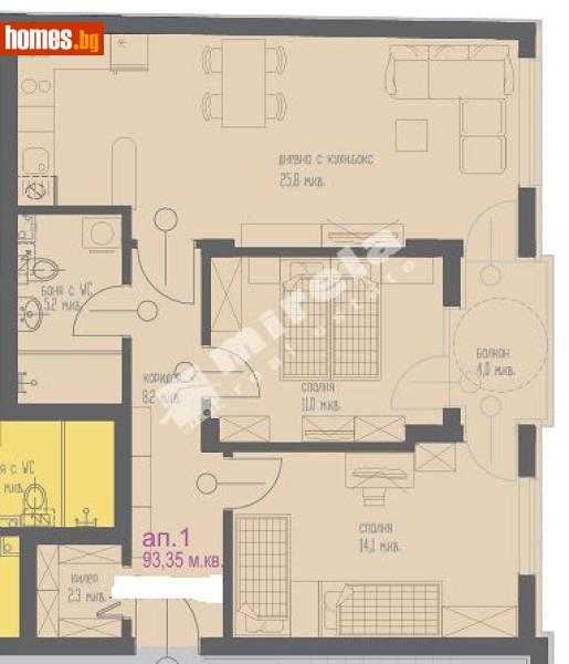Тристаен, 94m² -  Колхозен Пазар, Варна - Апартамент за продажба - МИРЕЛА - 118659166