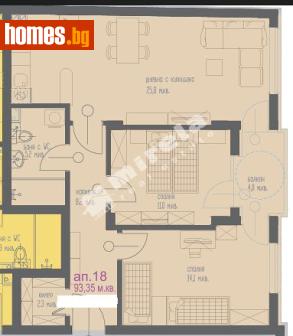 Тристаен, 94m² - Апартамент за продажба - 118659285