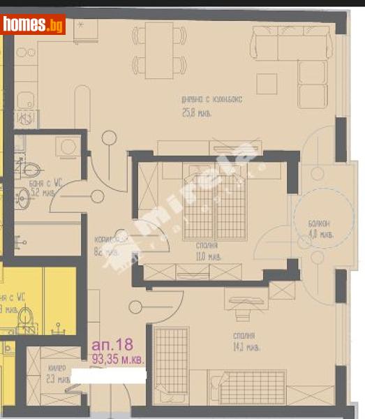 Тристаен, 94m² -  Колхозен Пазар, Варна - Апартамент за продажба - МИРЕЛА - 118659285