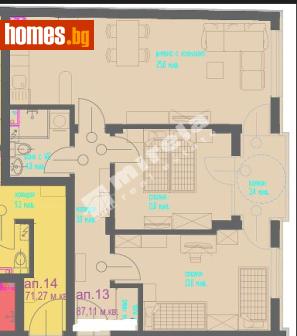 Тристаен, 87m² - Апартамент за продажба - 118659301