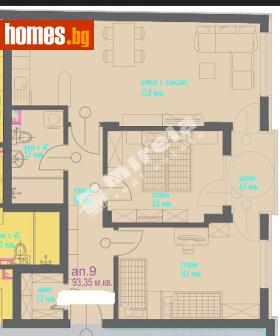 Тристаен, 94m² - Апартамент за продажба - 118659315