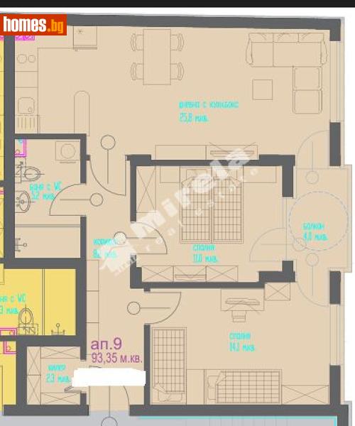 Тристаен, 94m² -  Колхозен Пазар, Варна - Апартамент за продажба - МИРЕЛА - 118659315