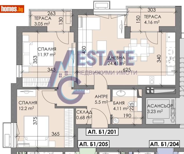 Тристаен, 91m² - Жк. Меден Рудник, Бургас - Апартамент за продажба - ЕМ ДЖИ ЕСТЕЙТ - 118668915