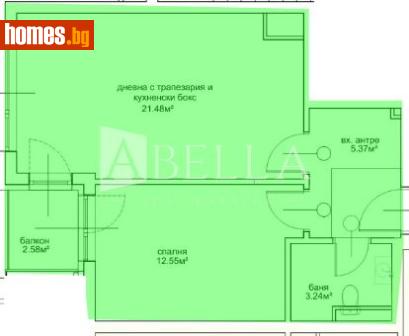 Двустаен, 62m² - Апартамент за продажба - 118677317