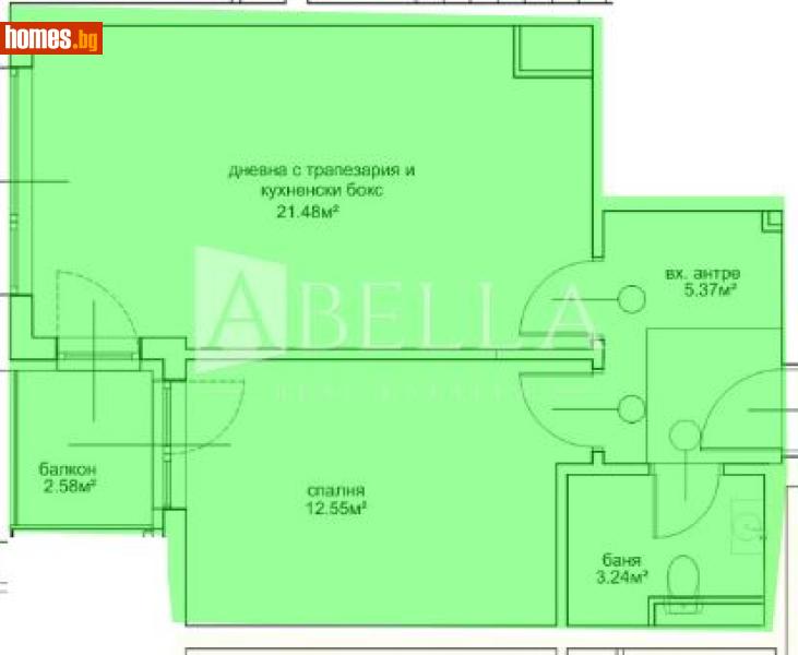 Двустаен, 62m² - Жк. Овча Купел 2, София - Апартамент за продажба - Абела - 118677317