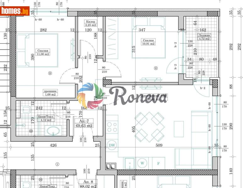 Тристаен, 80m² - Кв. Владиславово, Варна - Апартамент за продажба - РОНЕВА ООД - 118687000