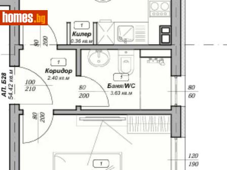 Двустаен, 63m² - Апартамент за продажба - 118689038
