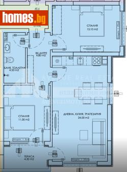 Тристаен, 81m² - Апартамент за продажба - 118705320
