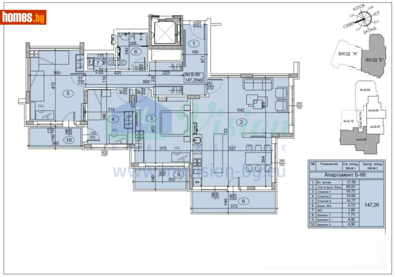 Четиристаен, 169m² - Жк. Полигона, София - Апартамент за продажба - Myvision Real Estate - 118705349