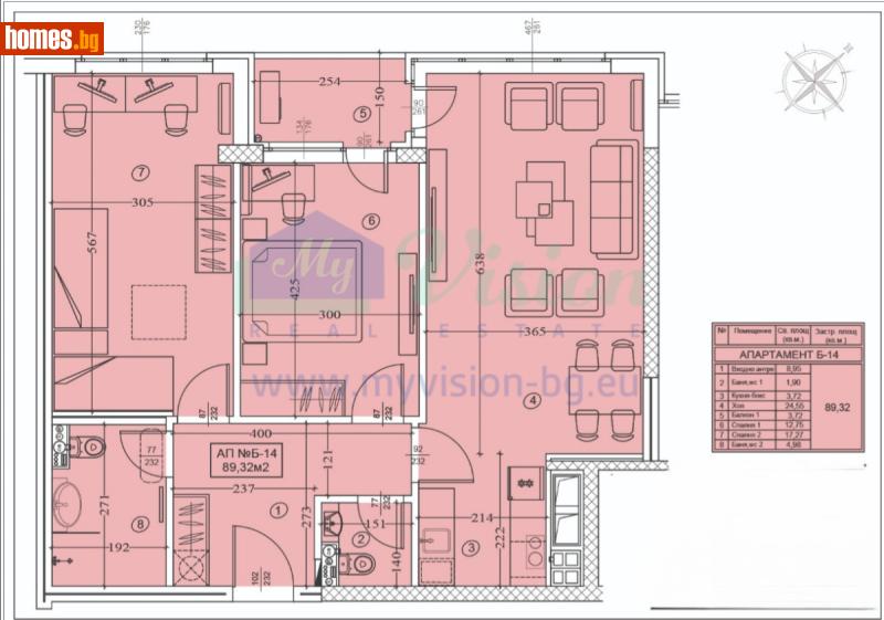 Тристаен, 104m² - Жк. Полигона, София - Апартамент за продажба - Myvision Real Estate - 118705353