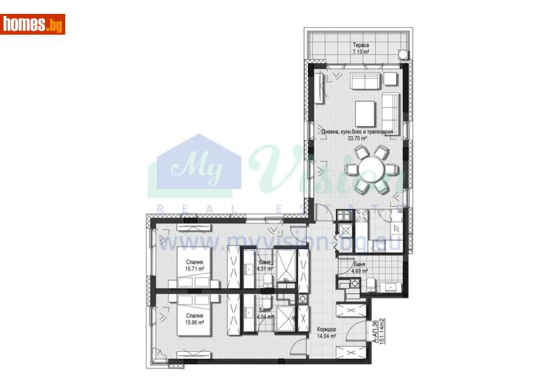 Тристаен, 151m² - снимка 4