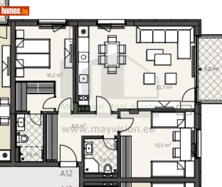 Тристаен, 96m² - Кв. Малинова Долина, София - Апартамент за продажба - Myvision Real Estate - 118705472