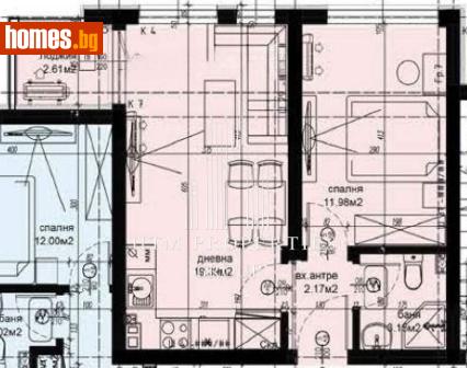 Двустаен, 57m² - Апартамент за продажба - 118712516