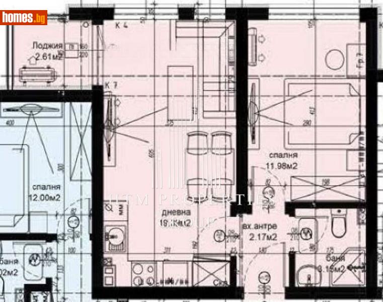 Двустаен, 57m² - Жк. Христо Смирненски, Пловдив - Апартамент за продажба - Ейч Ти Ем Пропъртис Груп ЕООД - 118712516