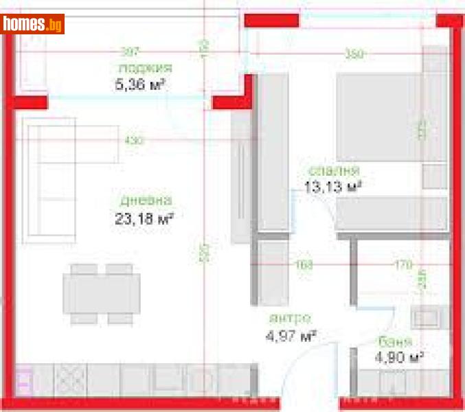Двустаен, 56m² -  ЗК Тракия, Варна - Апартамент за продажба - LIONS GROUP - 118718629