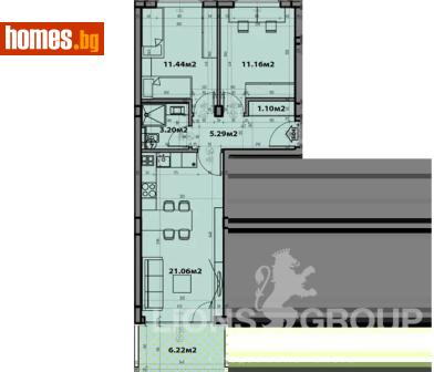 Тристаен, 80m² - Апартамент за продажба - 118718638