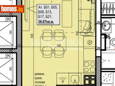 Едностаен, 43m² - Апартамент за продажба - 118719373