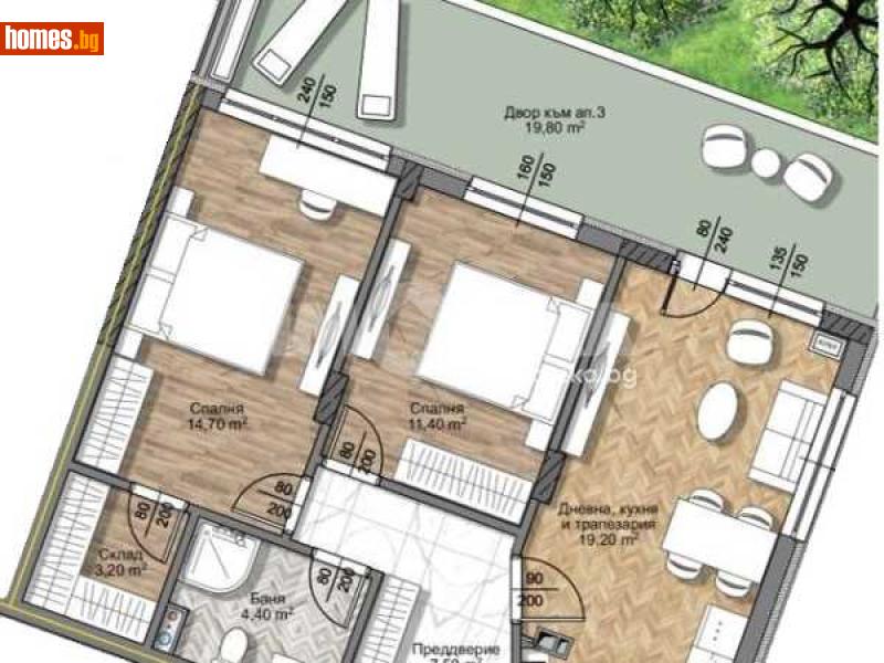 Тристаен, 82m² - Жк. Овча Купел, София - Апартамент за продажба - ИМОТЕКА АД - 118719378