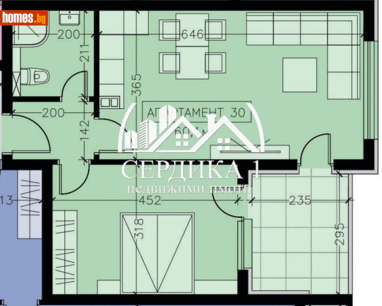Двустаен, 71m² - Кв. Манастирски Ливади, София - Апартамент за продажба - СЕРДИКА 1 НЕДВИЖИМИ ИМОТИ ЕООД - 118732372