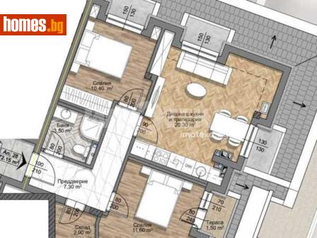 Тристаен, 85m² - Апартамент за продажба - 118737578