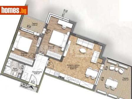 Тристаен, 113m² - Апартамент за продажба - 118737582